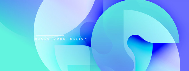 abstract fluid shapes overlap creating vibrant vector image