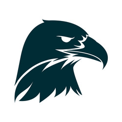 Eagle Head Silhouette Vector Image