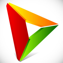 play button generic arrow pointer cursor icon vector image