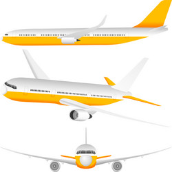 Airplane set Royalty Free Vector Image - VectorStock