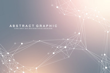 Connected Network Abstract Background vector image