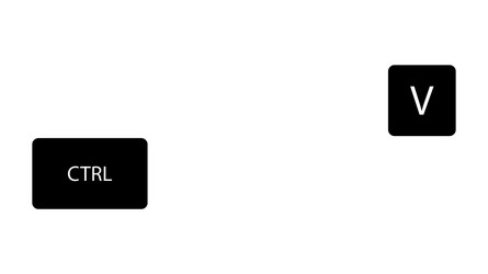 paste buttons combination vector image