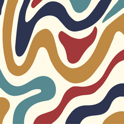 retro groovy background vector image