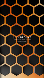 vertical hexagon background gradient color light vector image