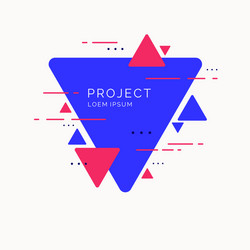 abstract geometric background with triangles vector image