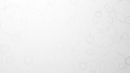 Abstract gradient white background with hexagon vector