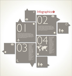 Modern Data Visualization Template vector image