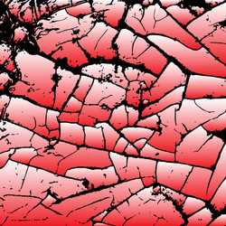 Red cracking texture grunge background pattern vector