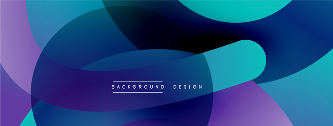 abstract overlapping lines and circles geometric vector image