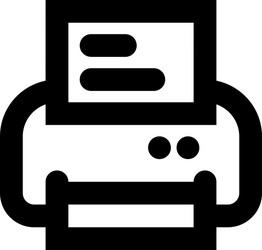 3d printer icon simple Royalty Free Vector Image