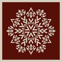 template mandala pattern for decorative rosette vector