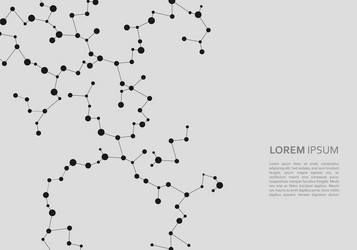 abstract connecting dots and lines with network vector