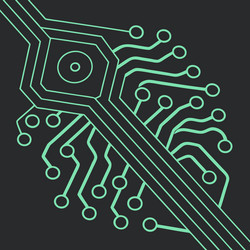abstract technology circuit board design pattern vector image