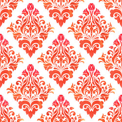 damask seamless pattern background elegant luxury vector