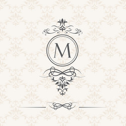 Monogram design elements Royalty Free Vector Image