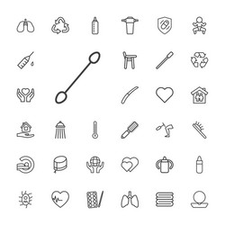 33 care icons vector