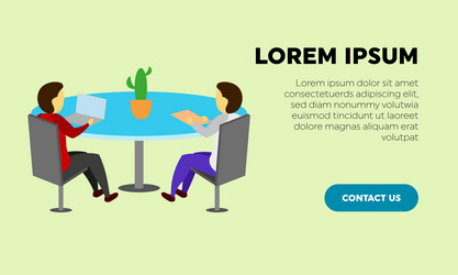 web design studio or team working vector image