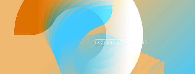abstract fluid shapes overlap creating vibrant vector image