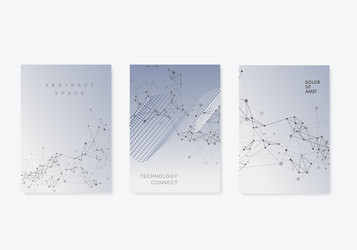 atom molecule connection abstract geometric vector image