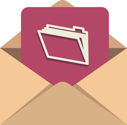 mail files document message vector image