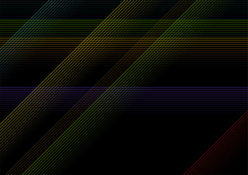 multicolored lines abstract geometric tech vector image