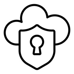 security icon user interface as a simple sign vector image