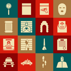 set anonymous with question mark the arrest vector image