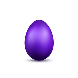 easter egg 3d icon violet color isolated vector