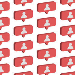 Follower Icon Pattern vector image
