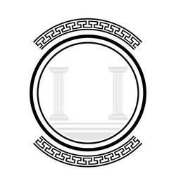 old columns vector image