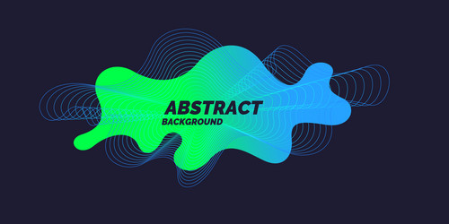 abstract background with dynamic waves vector image