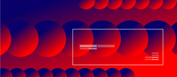 simple abstract background with neon color circles vector image