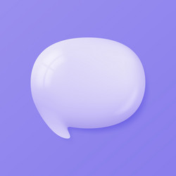 3d speech bubbles conversation to comment empty vector image