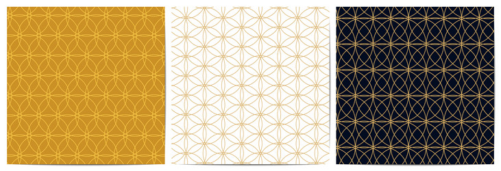 abstract geometric pattern circle overlapping vector image
