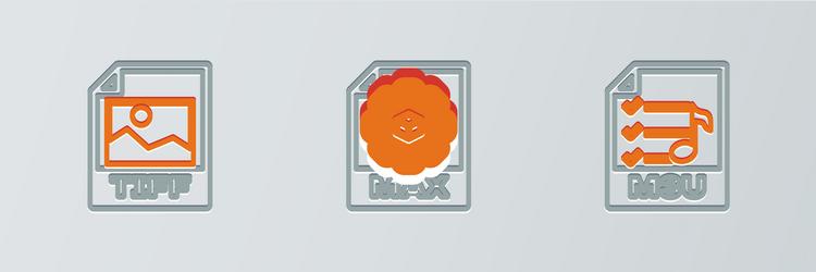 set line m3u file document tiff and max icon vector image