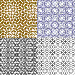 set of pattern modern stylish texture repeating vector