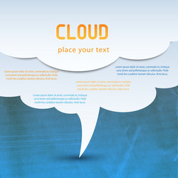 Cloud Computing Network vector image