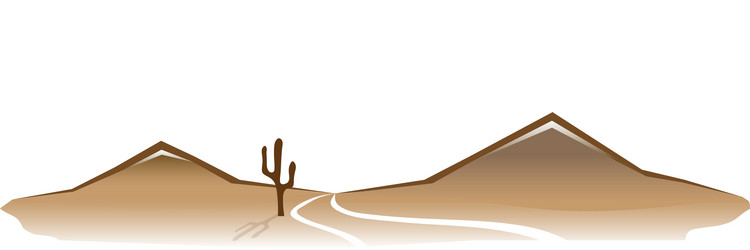 Arizona desert Royalty Free Vector Image - VectorStock