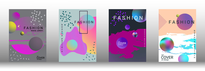 future futuristic template with abstract forms vector image