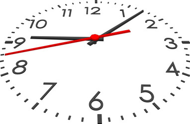 Isolated Clock Face with Numbers vector image