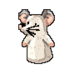 mouse hand puppet game pixel art vector