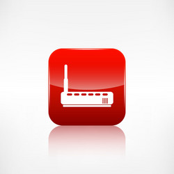 wi fi router web icon application button vector image