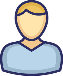 Young boy icon which can easily modify vector