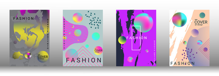 future futuristic template with abstract forms vector image