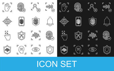 set line user protection fingerprint motion vector image
