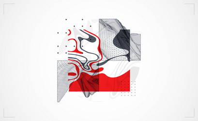 abstract art wireframe background modern science vector image