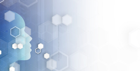 artificial intelligence technology web background vector image
