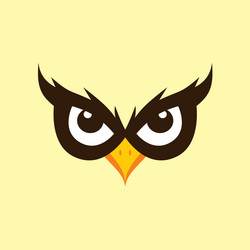 Spooky owl theme vector