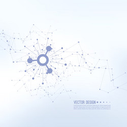 array with dynamic emitted particles vector image