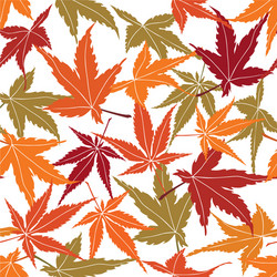 Autumn Leaf Seamless Pattern Vector Image